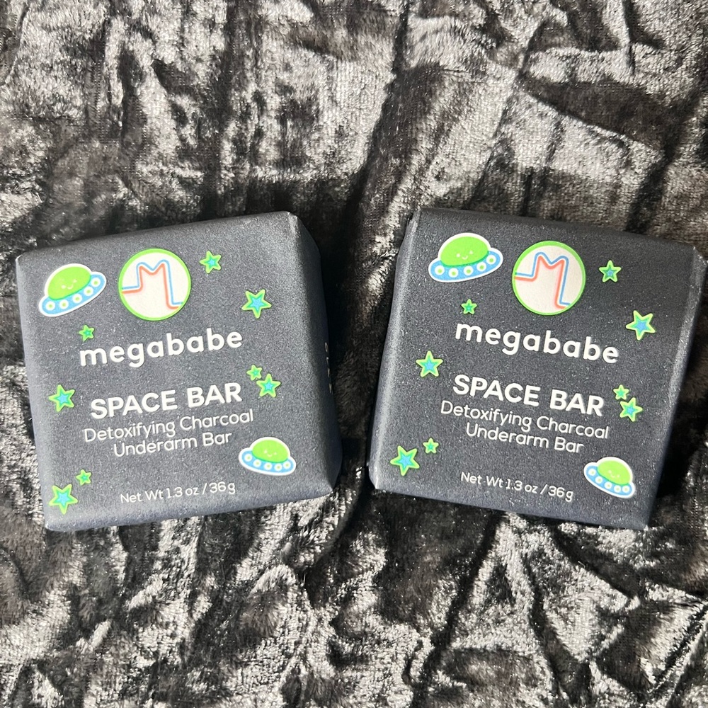 NEW Megababe Detox Charcoal Bar Soap x2